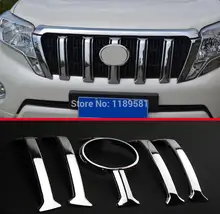 For Toyota Prado FJ150 2014 2015 2016 ABS Chrome Front Grille Around Trim new