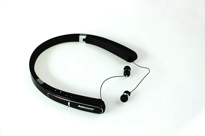 Askmeer шейным Bluetooth гарнитура Беспроводные спортивные наушники бас наушники с микрофоном для мобильного телефона 20 часов воспроизведения музыки