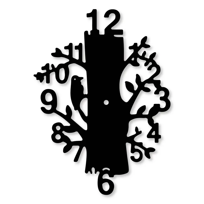 

Ufurty Tree shape clock Metal Cutting Dies Stencils For DIY Scrapbooking Decor Embossing 2019 New Handcraft Die Cuts