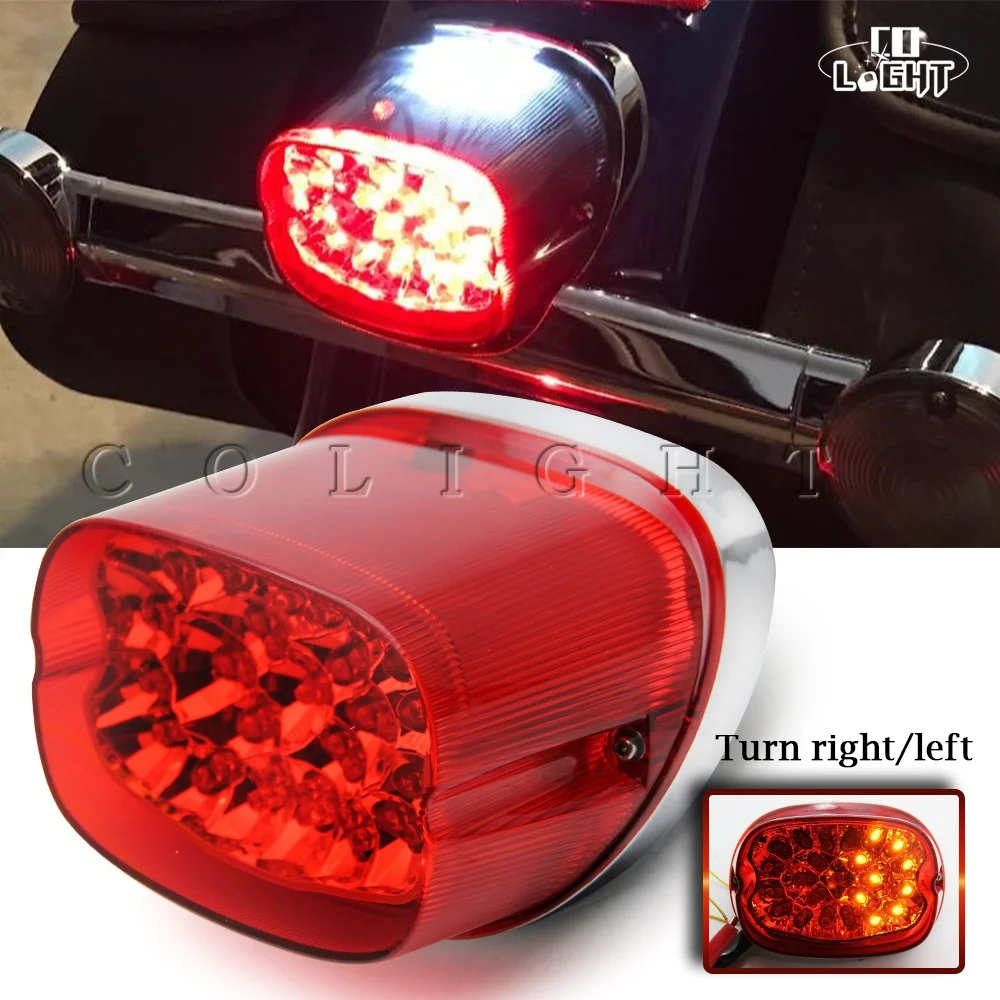 CO LIGHT Motorcycle Motorbike LED Tail Light Brake Stop Turn Signals