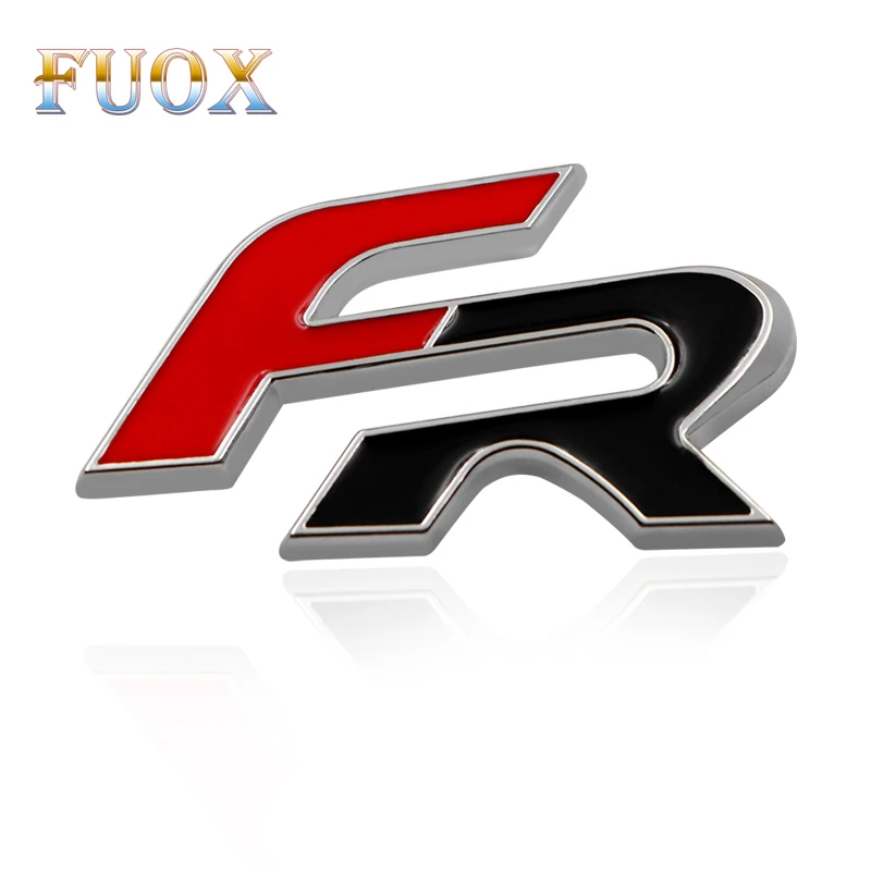 

Car-Styling 3D FR Logo Metal Car Side Fender Tail Stickers Emblem For Seat Leon FR Cupra Altea Exeo Racing Car Badge Accessories