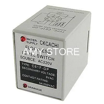 

Liquid Floatless Level Switch Control Relay AC 220V C61F-GP Vqqcl