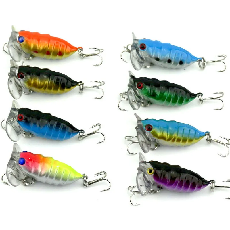 Fishing Insect Bait Lure Artificial Cicada Insects Popper Lures For
