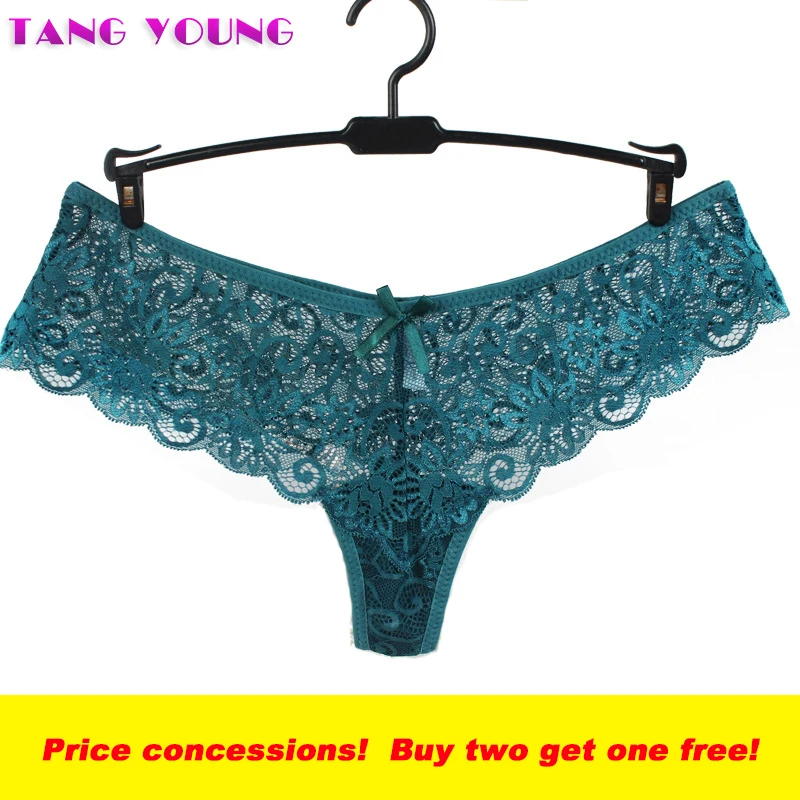 

2019 Hot Women G- String Full Lace Panties T-back Thongs Transparent Briefs Female Soft underwear Breathable Briefs lingerie