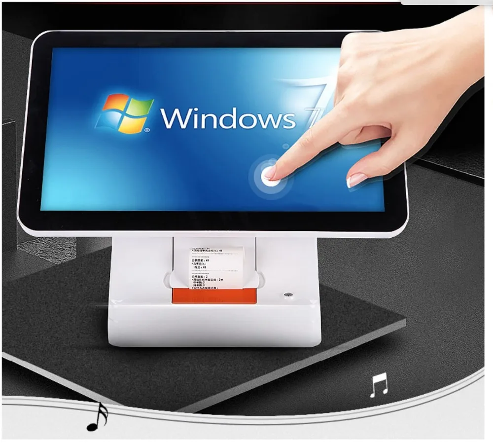 

15.6 inch pos system double screen all in one cash register for Retail and