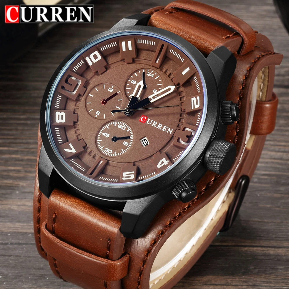 Curren Men Watches Top Brand Luxury Quartz Watch Men Military Sport Dropship Clock Hodinky Relojes Hombre Relogio Masculino 8225
