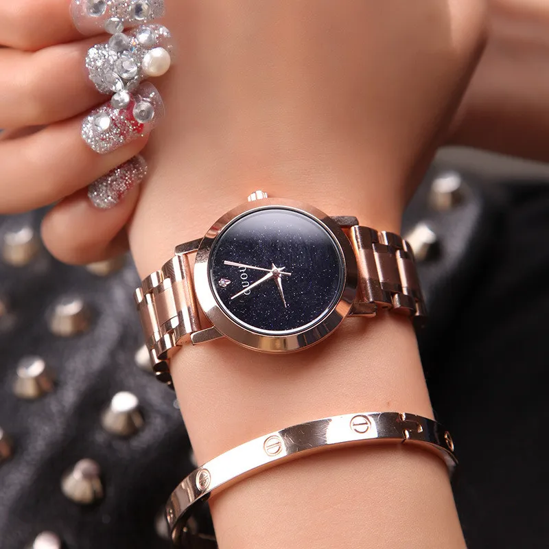 Роскошные брендовые Золотые Часы GUOU из нержавеющей стали высшего качества, модные женские часы с бриллиантами, Женские кварцевые наручные часы в подарок, водонепроницаемые студенческие часы