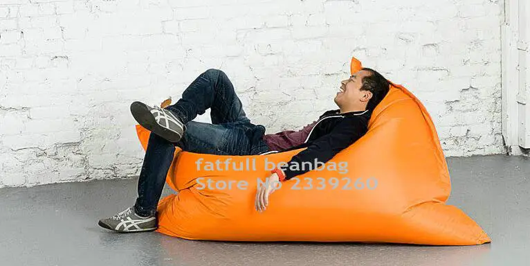 Cover only No Filler-Orange Color outdoor bean bag chair-home furniture beanbag sofa beds , without beans inside