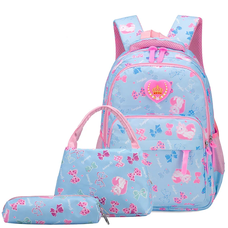 2018 mochilas escolares bonitas para niñas adolescentes mochila de viaje niños princesa mochilas 3 unids/set mochilas escolares mochila escolar