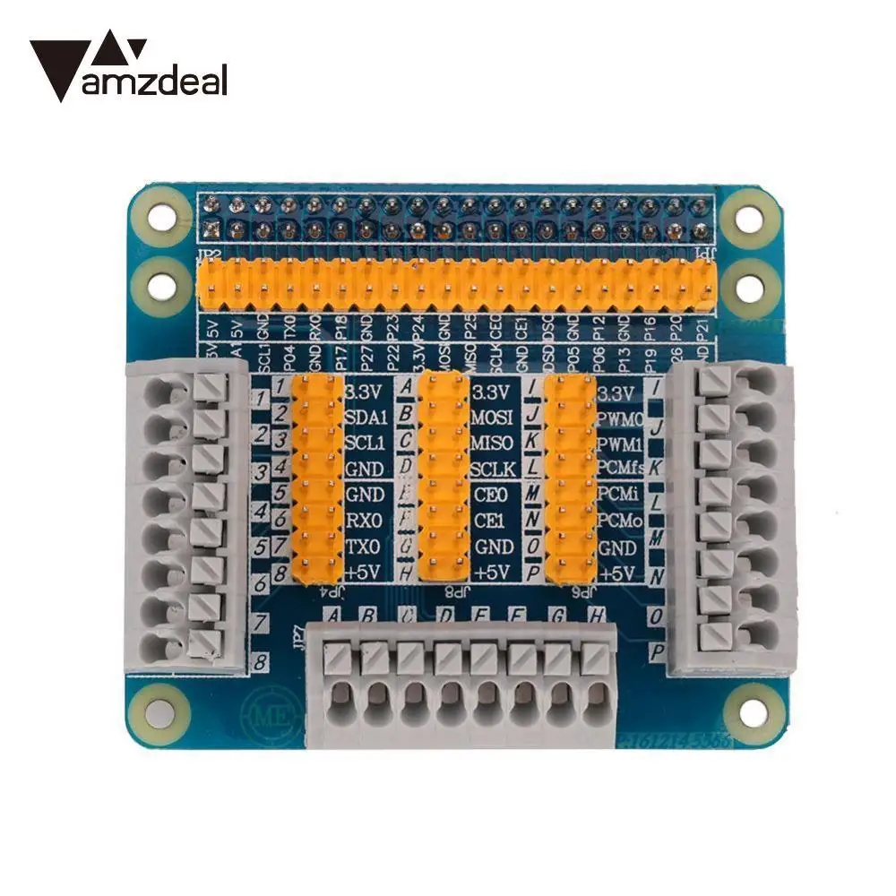 

amzdeal 1PCS Multi-Function GPIO Expanding Board For Raspberry PI 2/3 5.6*6.5*2.4CM