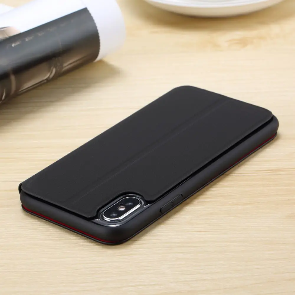 Роскошный чехол кошелек из натуральной кожи для телефона iPhone Xr X Xs Max откидной