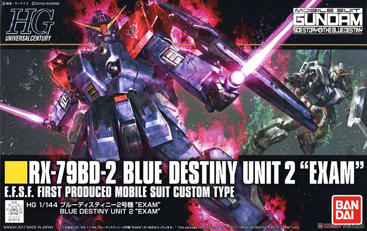 Bandai Gundam HGUC 208 1/144 RX-79BD-2 синий delivery UNIT2 экционный мобильный костюм сборные модели