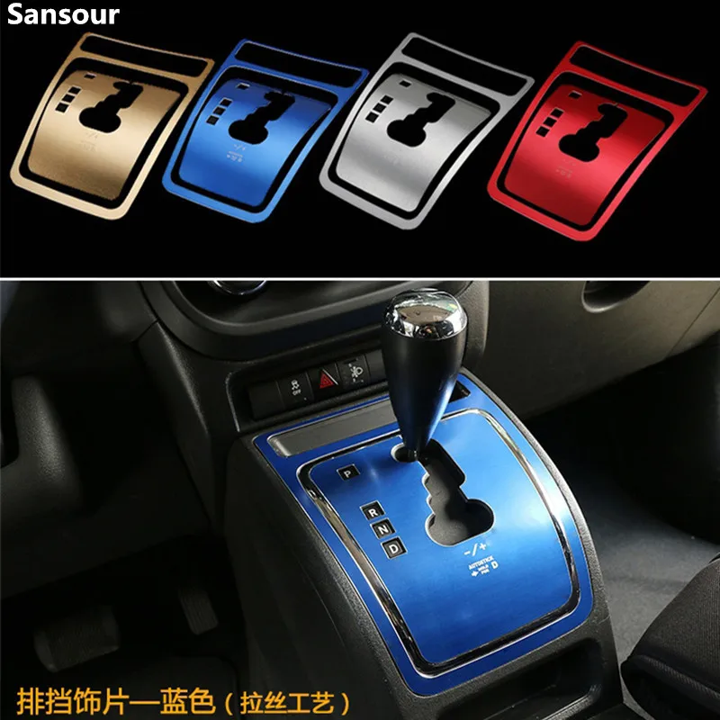 

Sansour Aluminum Car Interior Gear Shift Panel Decoration Cover Trim Stickers For Jeep Compass 2010-2013 / Patriot 2011-2015