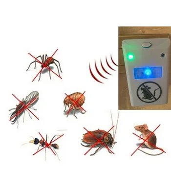 

EU Plug Electronic Ultrasonic Rat Mouse Mice Repellent Rodent Pest Bug Reject Mole Mosquito Cockroaches Repeller