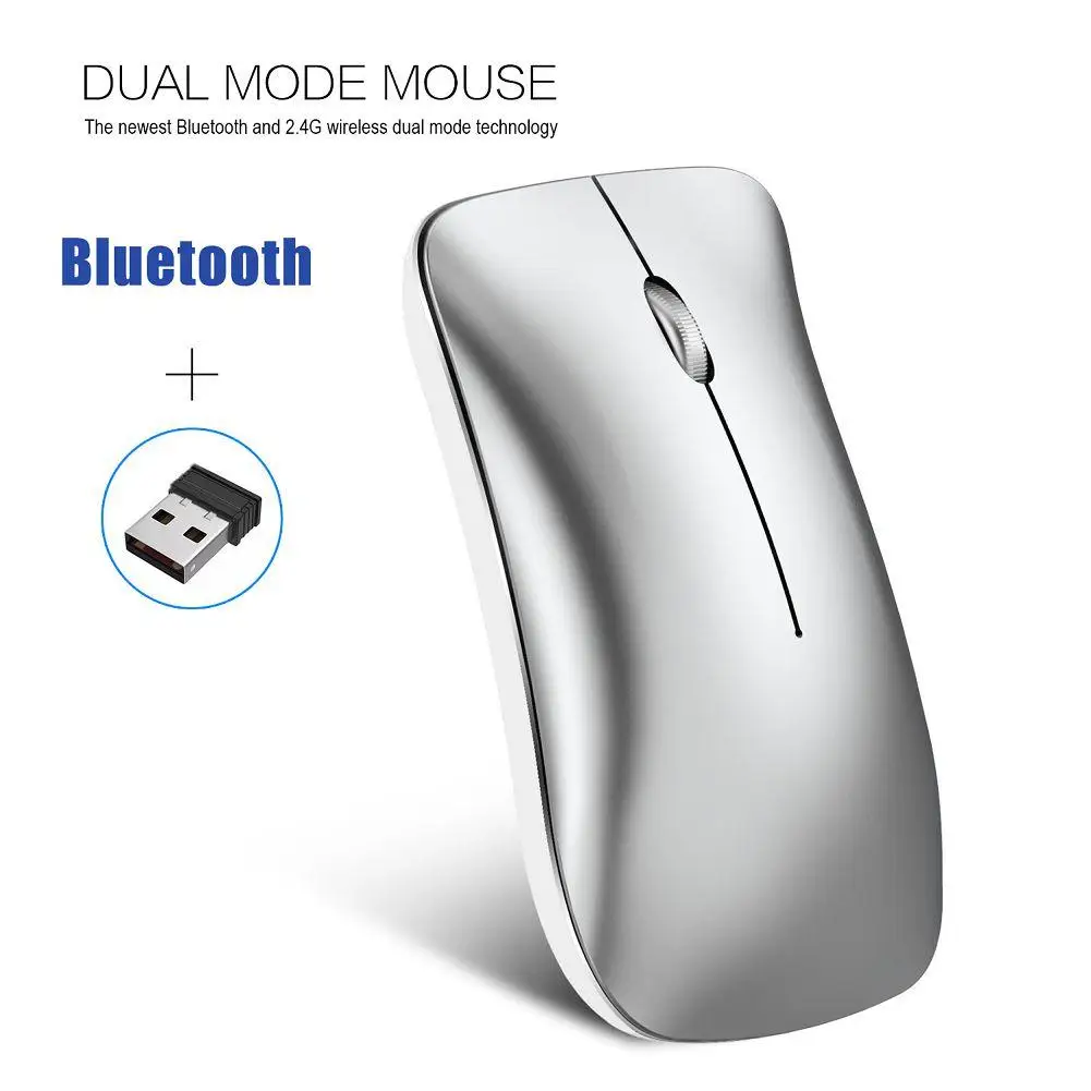 

T23 Rechargeable Silence Click 1600DPI Bluetooth 2.4G Wireless Ergonomic Mouse Drop shipping