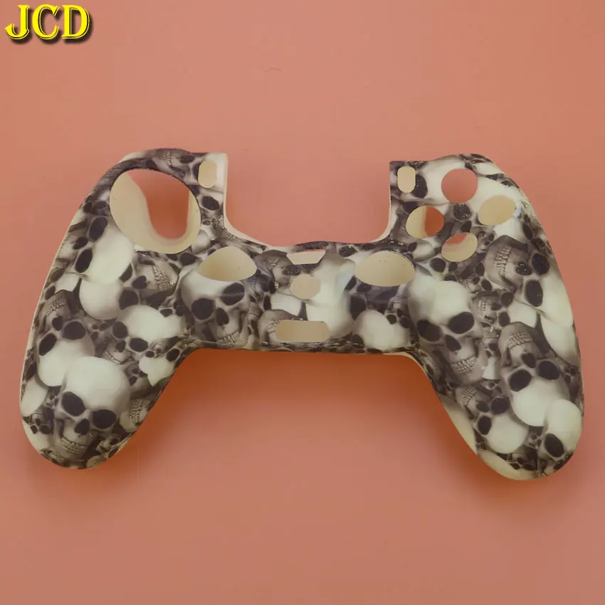 JCD 1 шт Череп Мягкая силиконовая резина Защитный чехол КРЫШКА ДЛЯ sony Игровые приставки Dualshock 4 PS4 для PS4 Pro тонкий контроллер