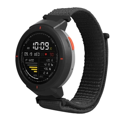 YUEDAER нейлоновый ремешок для Amazfit Verge ремешок петля нейлоновый ремешок для часов Замена для Xiaomi Amazfit Verge полосы для Amazfit 3 - Цвет: Black