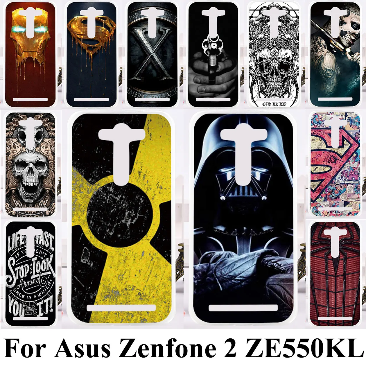 

3D DIY Silicone Phone Case For Asus Zenfone 2 Laser ZE550KL Z00LD Zenfone2 Laser ZE551KL 5.5 inch Bag Case Cover Flexible Capa