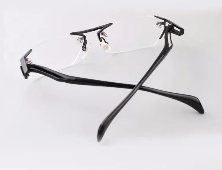 Чистого титана очки без оправы кадров мужчин близорукости оптические очки кадр рецепт Eyewears oculos-де-грау