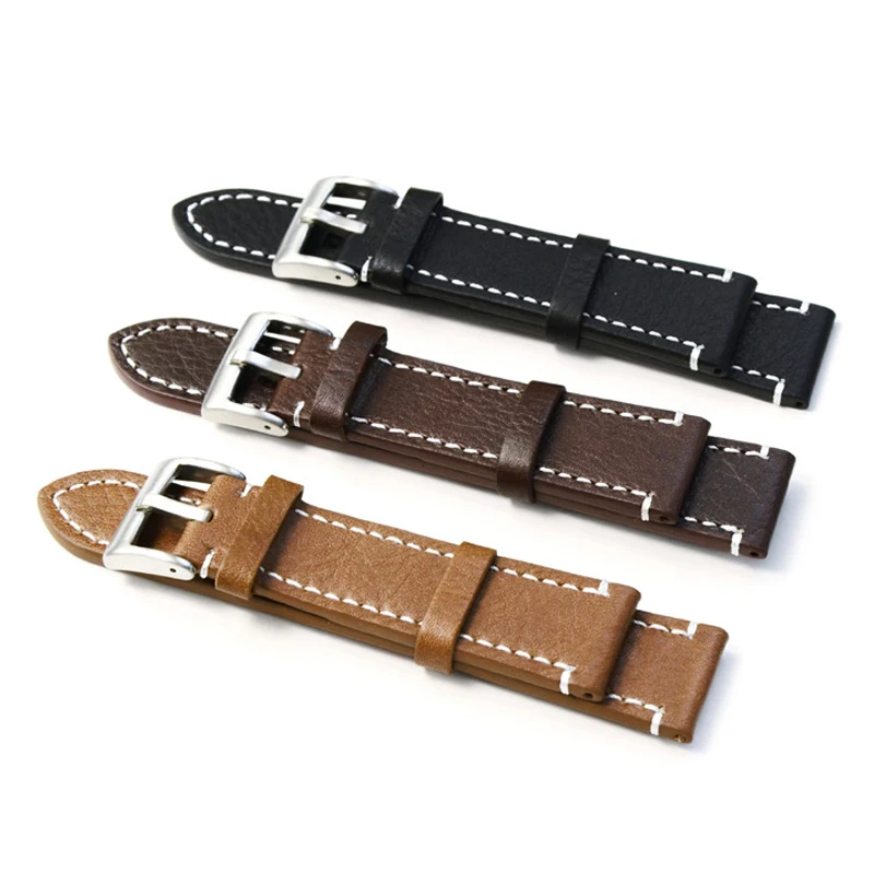 Prix pour Haute Qualité En Cuir Véritable Bracelets Bracelet Main de Bande de Montre Pour Hommes Montre 18 MM 19 MM 20 MM 21 MM 22 MM Prix pour Haute Qualité En Cuir Véritable Bracelets Bracelet Main de Bande de Montre Pour Hommes Montre 18 MM 19 MM 20 MM 21 MM 22 MM
