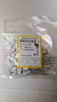 

(200 unids/lote) SF70E 10A 250 V 73 grados temperatura fusible 73C temperatura del metal sefuse fusible del metal