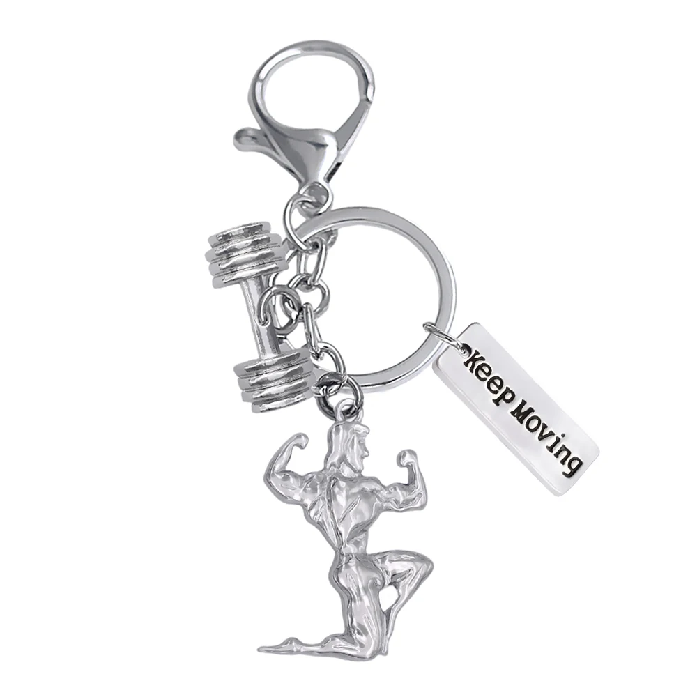 Popular Gym Inspirational Jewelry Fitness Keychain Strong Hercules