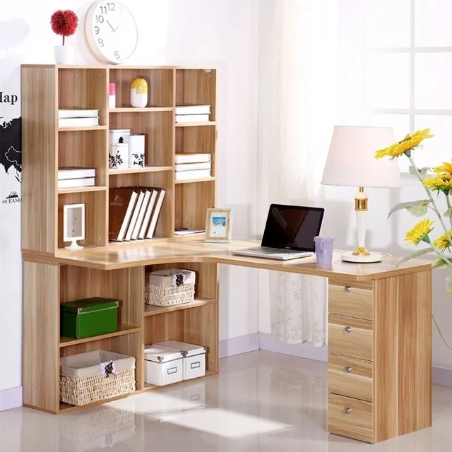 Hogar de escritorio escritorio de la computadora esquina