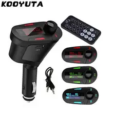 KOOYUTA 3,5 мм AUX многофункциональный автомобильный fm-передатчик комплект ЖК-плеер MP3-плеер с интерфейсом USB+ пульт дистанционного управления
