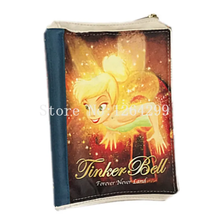 

New Fashion Fairies Tinker Bell Girls Woman PU Cosmetic Bags Cases For Children