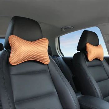 

LUNASBORE Car Pillow Headrest Neck Pillow breathable Car Seat Pillow Accessories For BMW MINI VW FORD OPEL TOYOTA
