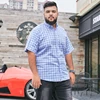 2022 novedad de verano estilo de los hombres de gran tamaño camisa de 8XL 9XL 10XL casuales de negocios de alta calidad 100% de cuadros de algodón corto camiseta mangas ► Foto 3/6