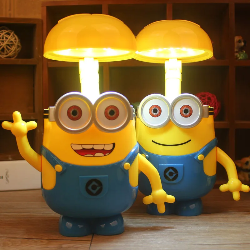 

Minions Charging Lamp Learning Lamp table lamp Led Night Light Use As Money Box Minions Piggy Bank For Children Gifts