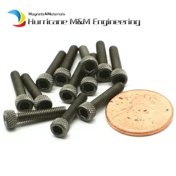

Titanium Bolt M4x6-40mm Length Original Ti Color Ti Bolt not Polished Column Hexagon Socket Titanium Screws Ti Fastener 24/120