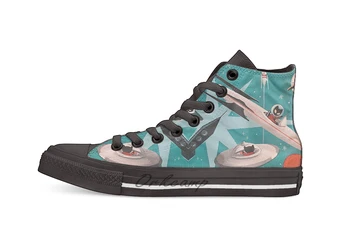 

Kitty Stardust Casual High Top Canvas shoes sneakers For Drop shipping