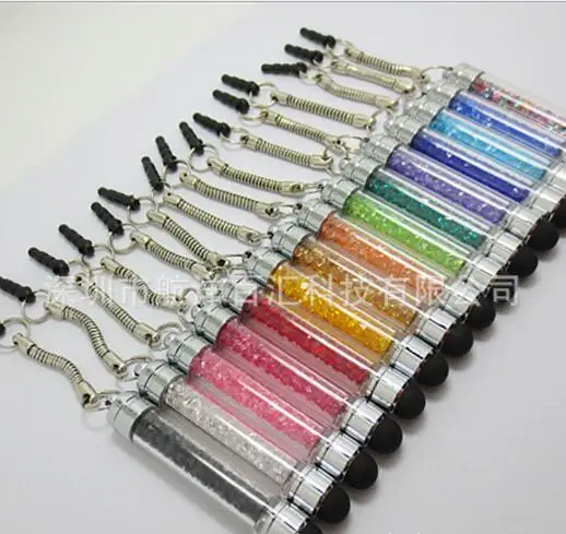 

Party Favors Suitable for many types of mobile phone short crystal handwritten pen dust plug touch screen pen