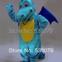 Лучший талисман Бирюзовый Дракон, талисман костюм для взрослых, Герой мультфильма динозавры te костюм кунг-фу панды для карнавала SW770