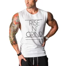 Спортивные майки одежда для фитнеса или бодибилдинга Мужской Хлопковый жилет без боли Нет усиления рубашки без рукавов мышцы tanktop фуфайка