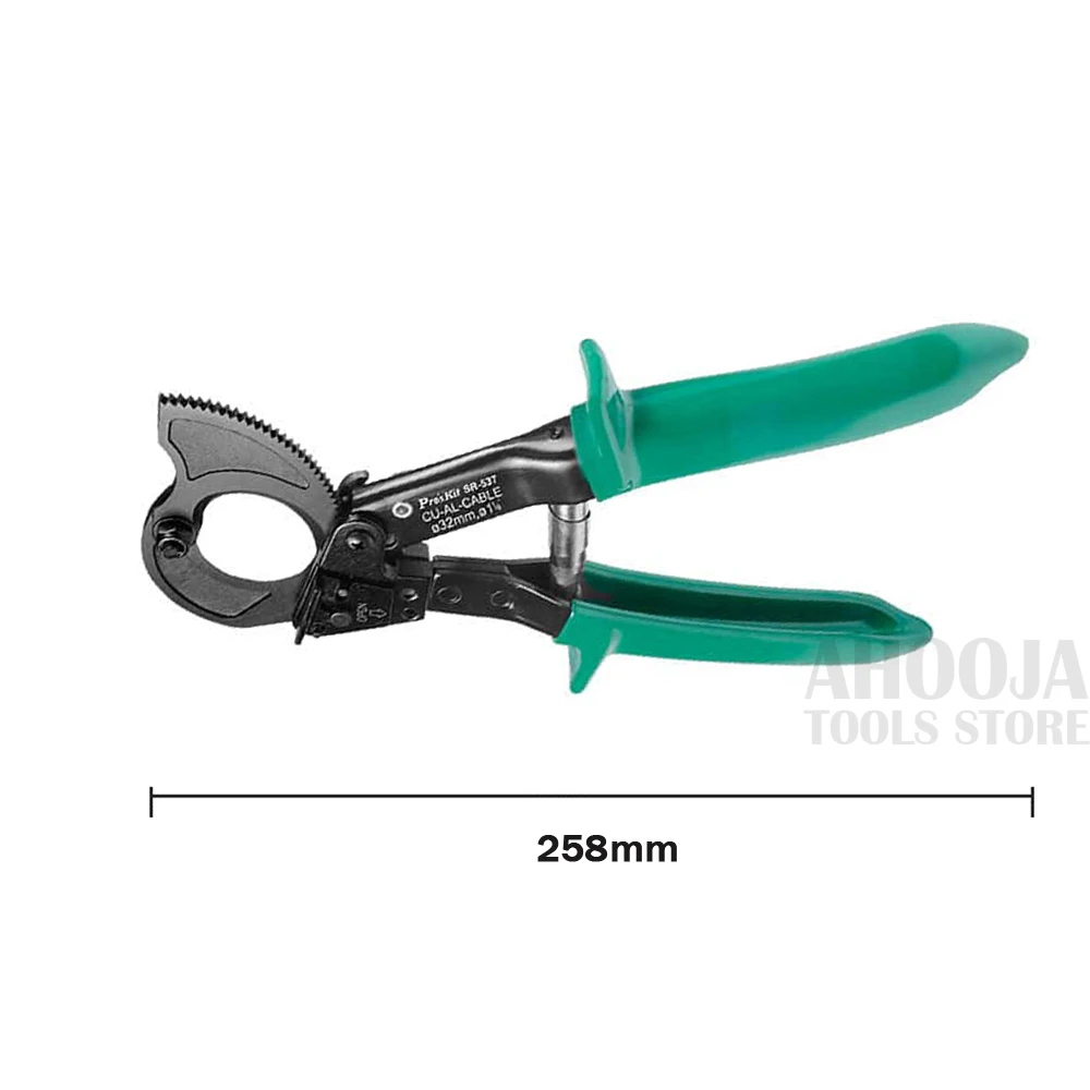 SR-537 Pro'sKit Industrial-Grade Coaxial Cable Wire Cutters Portable Ratchet  Electrical Wire Cable Cutters Cutting Nipper