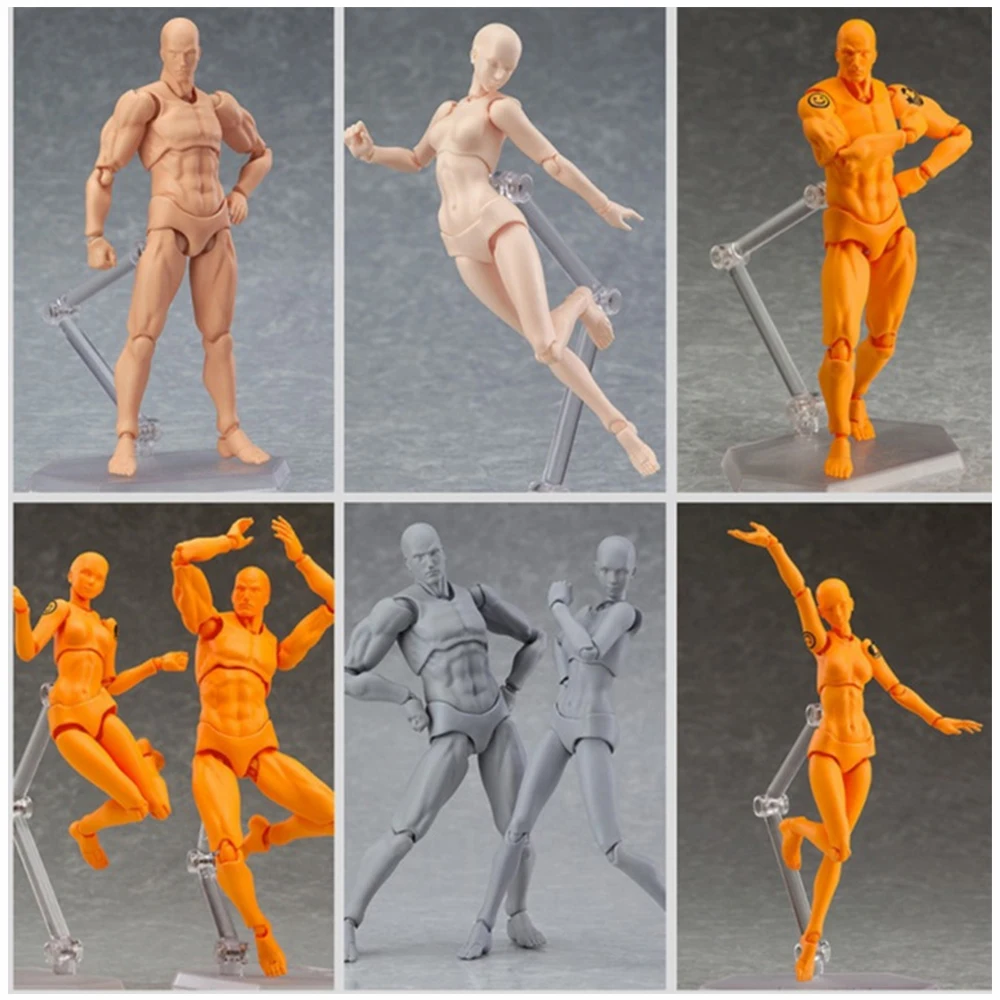 

New Anime Archetype He She Ferrite Figma Movable BODY KUN BODY CHAN PVC Action Figure Collectible Model Toys Doll for SHFiguarts