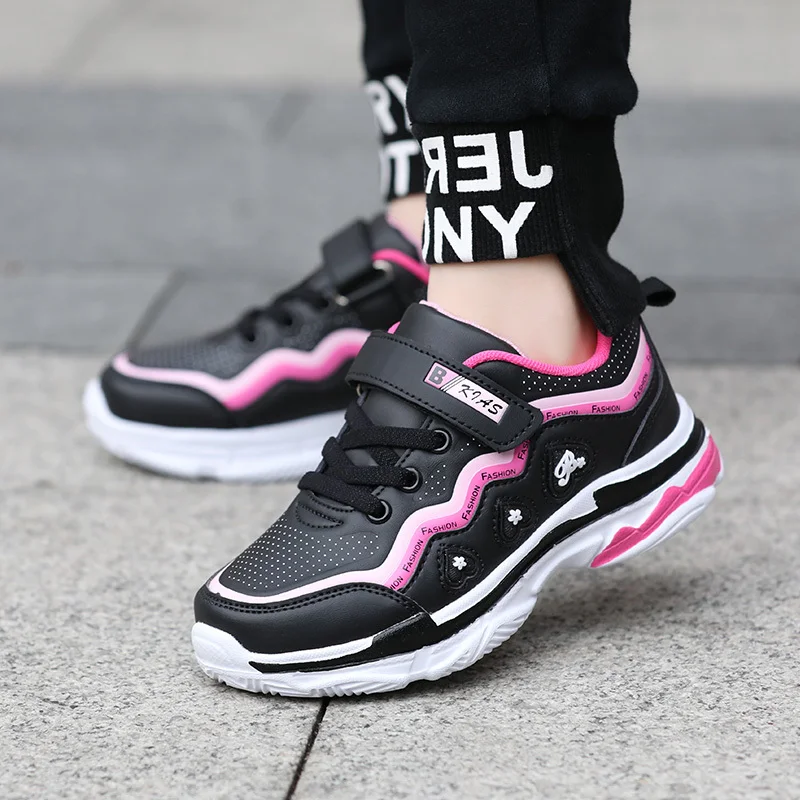 

ULKNN Sneakers for boys and girls models 5 big children's sports shoes 6 girls 7 princess 8 Kids leather waterproof 10 shoe