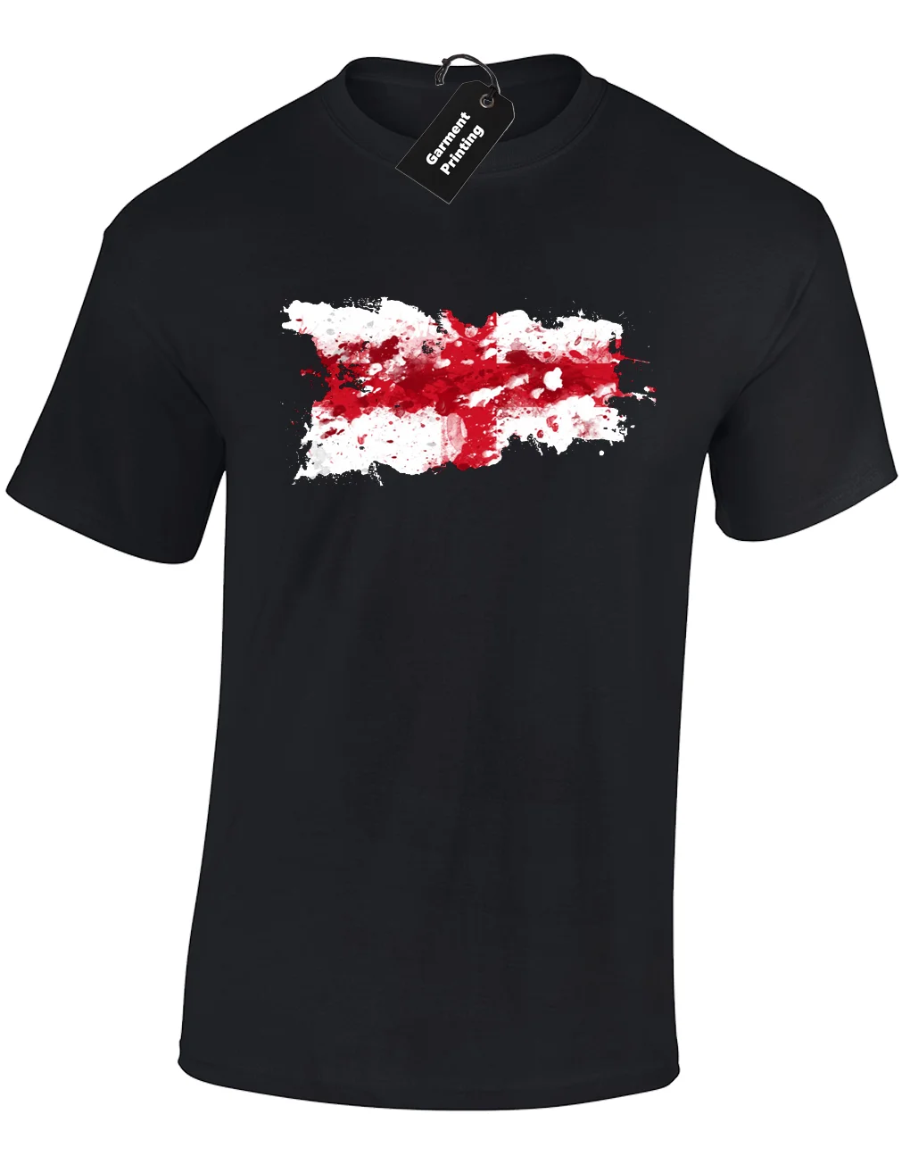 ENGLAND PAINT SPLASH MENS T-SHIRT FOOTBALL FAN RUGBY PATRIOTIC DESIGN (COL)Cool Casual pride t shirt men Unisex New Fashion | Мужская