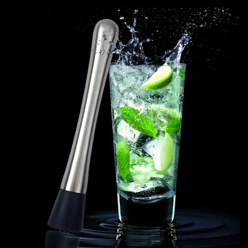 1Pcs Stainless Steel Multifunction Crushed Ice Hammer Bar Tools Wine Supplies Popsicle Sticks Drink Cocktail Swizzle Stick