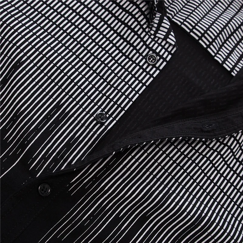 2018 New Fashion Brand Men's Printed Shirt Male Long Sleeve Geometric Patchwork Shirts Casual Dress Shirt Tops Camisa Masculina (5)