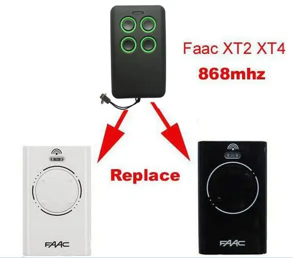 

TELECOMANDO RADIOCOMANDO CANCELLO FAAC XT2/XT4 SLH 868MHZ ROLLING CODE REPLACEMENT REMOTE TOP QUALITY