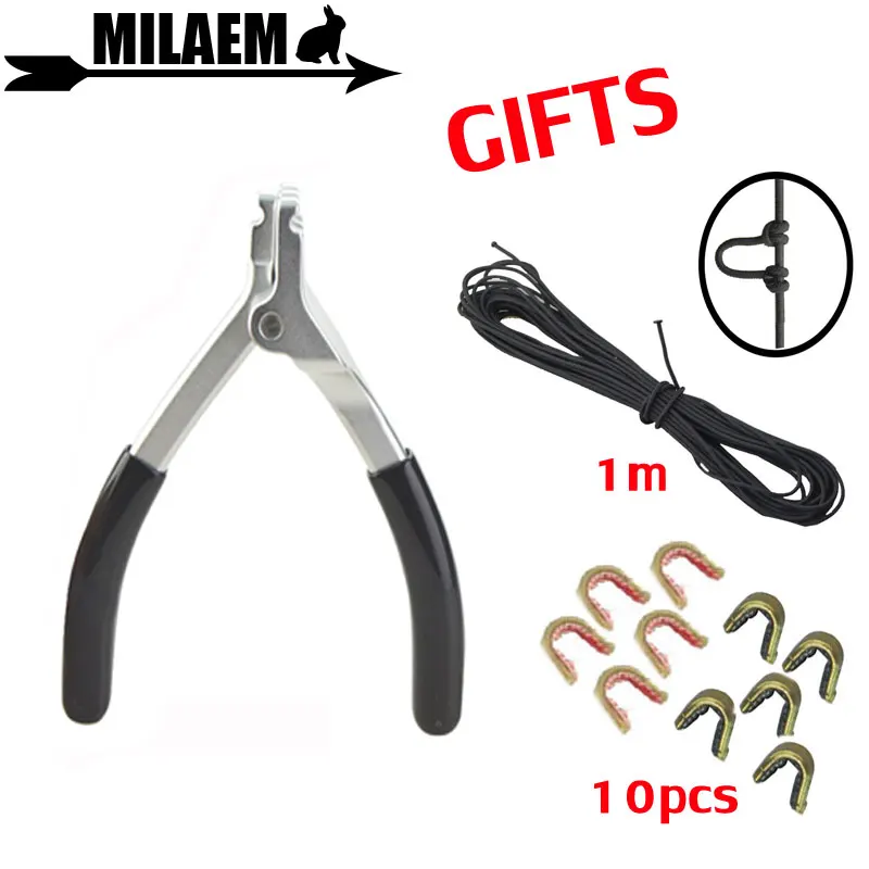 

1pc Archery D Loop Plier Multifunctional Copper Buckle D Loop Rope Nock Point Tool Compound Bow Outdoor Shooting Accessories