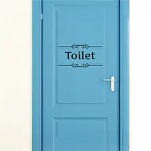 Средний Черный Мужские и женские для ванной, туалета металлическая пластина настенная дверная наклейка винил Стикеры Декор