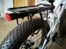 fat bike aluminum 4.0 tire Beach snow mountain bike rear stacking shelf tailstock rack bicycle rear seat