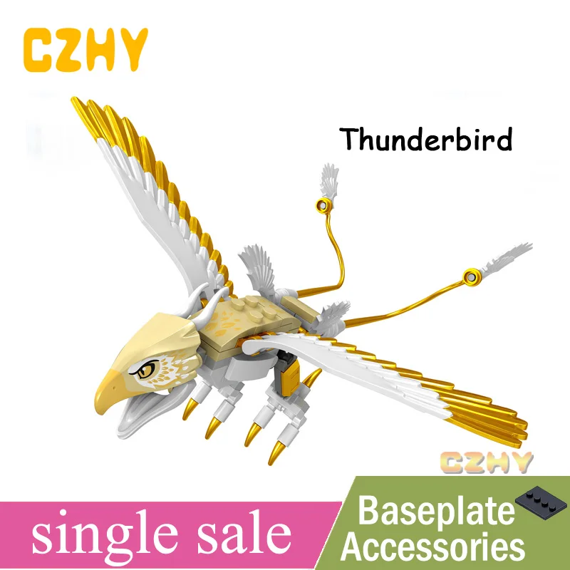 

Fantastic Beasts Thunderbird MiniFIgUrED Niffler Aragog Occamy choranaptyxic basilisk thestral Toys Blocks Legoe L154