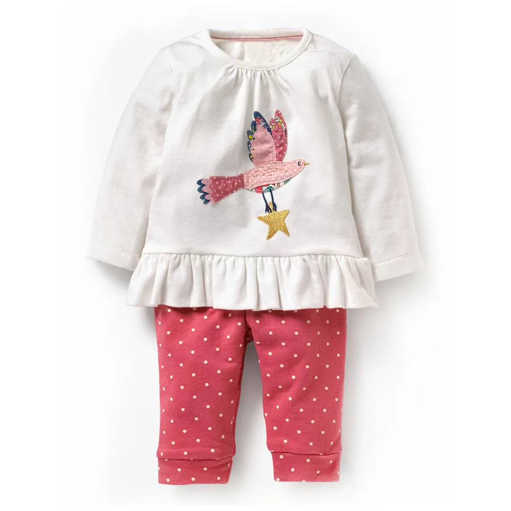 

Littlemandy Tops+Leggings Bird Children Clothing Sets Toddler Girls Clothes Character Tracksuit Kids Costumes Outfits