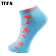 TAAN/брендовые хлопковые спортивные носки женские носки до лодыжки для баскетбола, бега, велоспорта, анти-пот, удобные высококачественные T-135